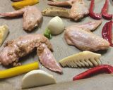 超簡単!手羽先と季節野菜の醤油麹焼き作り方5写真