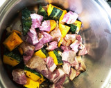 かぼちゃと豚角煮の洋風煮(1歳児もOK)作り方11写真