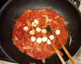 モッツァレラチーズのトマトソースパスタ作り方5写真