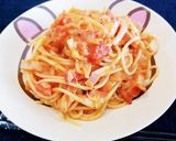 モッツァレラチーズのトマトソースパスタ作り方8写真