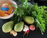 モリンガとチャヨテのチキンスープ作り方1写真