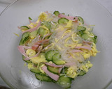 きゅうりと春雨とハムの胡麻風味酢のもの作り方4写真