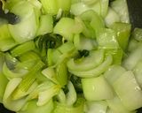 チンゲンサイと豚肉の炒め物作り方4写真