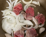 牛肉と菜の花のオイスターソース炒め作り方1写真