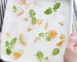 オレンジの牛乳寒天作り方5写真