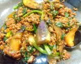 ニラ入り麻婆茄子作り方8写真