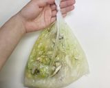 [防災レシピ]ポリ袋で中華がゆ♪作り方4写真