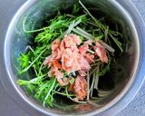 水菜とツナのバシルマヨ和え作り方3写真