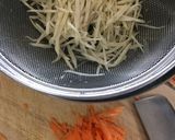 ごぼうと水菜のシャキシャキサラダ作り方1写真
