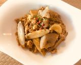 材料少なめ！豚ひき肉とゴボウのカレー炒め作り方5写真