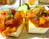超簡単！絶品キムチ豆腐作り方4写真