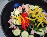 ピーマンの彩りパスタ作り方8写真
