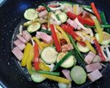 ピーマンの彩りパスタ作り方9写真