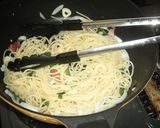 大葉とベーコンのあっさりパスタ作り方4写真