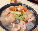 宅飲み彼氏ごはん♡ 圧力鍋で簡単豚もつ煮作り方7写真