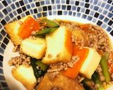 厚揚げのそぼろあんかけ＊取り分け幼児食作り方4写真