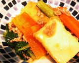 厚揚げのそぼろあんかけ＊取り分け幼児食作り方5写真