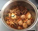 牛肉タップリ味噌味キムチ鍋!(^^)!作り方2写真