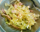 韓国風☆キャベチーズハム玉サンド作り方3写真