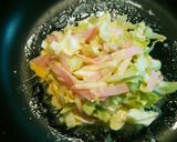 韓国風☆キャベチーズハム玉サンド作り方4写真