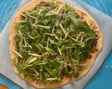 磯の香り、じゃこと水菜のピザ作り方5写真