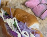 ローストビーフの塩パンサンド作り方1写真