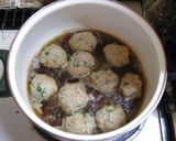 あっさりしそ入りつくねとかぼちゃの煮物作り方3写真