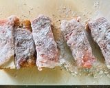 厚揚げ豚肉巻き！甘酢タレでご飯が進む〜作り方4写真