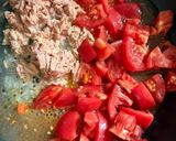 ツナとトマトのクリームパスタ作り方2写真