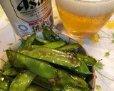 絹さや 塩炒め 簡単おつまみ作り方3写真