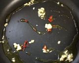 山菜のペロンチーノ風焼きうどん作り方2写真