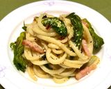 山菜のペロンチーノ風焼きうどん作り方4写真