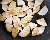 大根と豚肉の塩昆布炒め作り方5写真