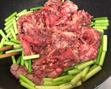 【子供と作る】ニンニクの芽と牛肉炒め♪作り方4写真
