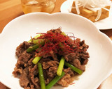 【子供と作る】ニンニクの芽と牛肉炒め♪作り方5写真