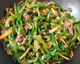 ピーマンと牛肉のオイスターソース炒め作り方4写真