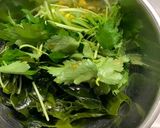 三つ葉とわかめの簡単中華風和えサラダ作り方4写真