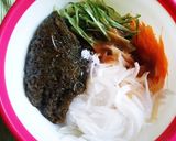 便秘解消！もずくサラダ作り方4写真