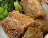 【簡単】梅酒と日本酒で作る豚角煮作り方4写真