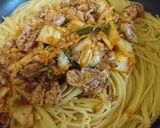 豚キムチ納豆パスタ作り方6写真