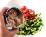 鯖の水煮缶★簡単冷製パスタ作り方5写真