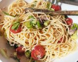 鯖の水煮缶★簡単冷製パスタ作り方8写真