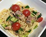 鯖の水煮缶★簡単冷製パスタ作り方9写真