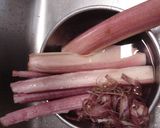 ずいきの下ごしらえ。作り方1写真