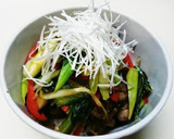 野菜たっぷりステーキ丼作り方8写真