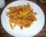 アボカドトマトの温パスタ作り方4写真