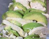 超手抜き(笑)アボガドと鶏むね肉のサラダ作り方3写真