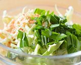 キャベツと行者にんにくのかき揚げ♪作り方1写真