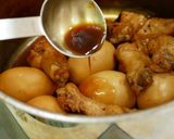 鶏手羽元と茹で卵の照り煮作り方7写真