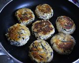 サッパリ♪ひじき＆レンコン豆腐ハンバーグ作り方4写真